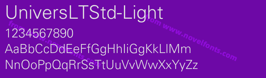 UniversLTStd-LightPreview