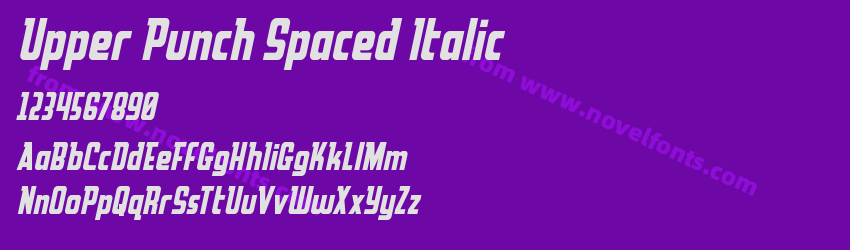 Upper Punch Spaced ItalicPreview