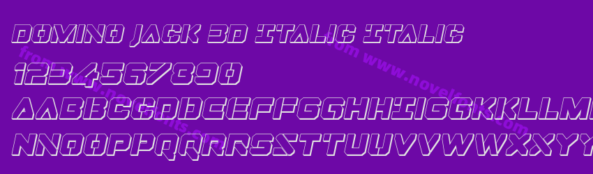 Domino Jack 3D Italic ItalicPreview