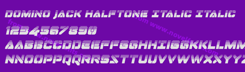 Domino Jack Halftone Italic ItalicPreview