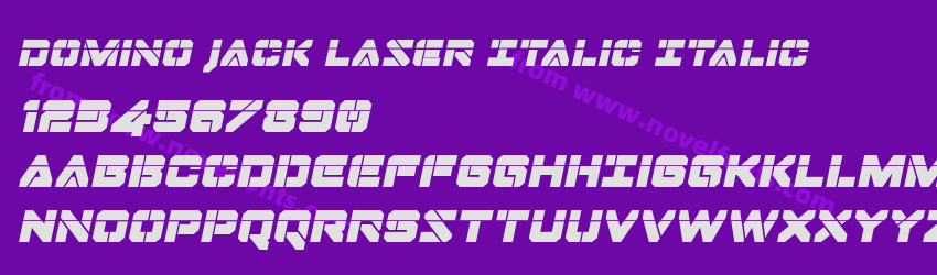 Domino Jack Laser Italic ItalicPreview