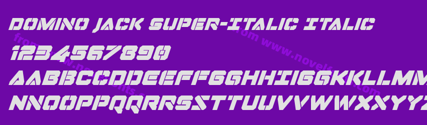 Domino Jack Super-Italic ItalicPreview