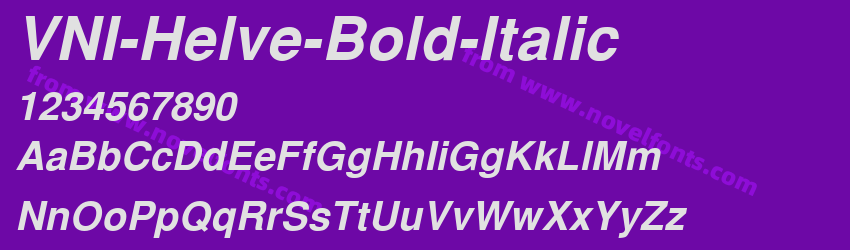 VNI-Helve-Bold-ItalicPreview