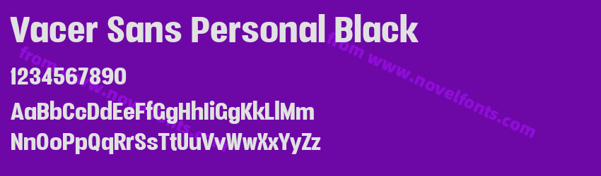 Vacer Sans Personal BlackPreview