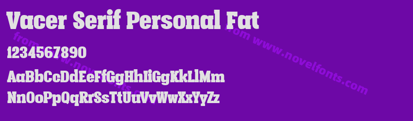 Vacer Serif Personal FatPreview