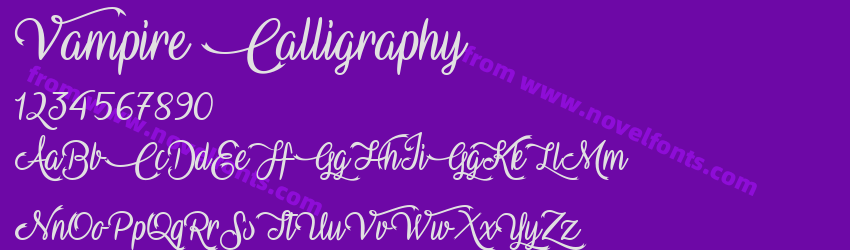 Vampire CalligraphyPreview