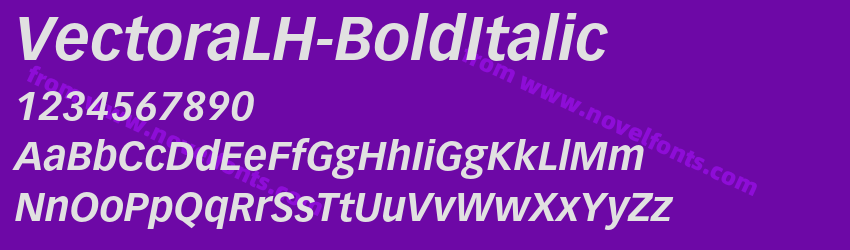 VectoraLH-BoldItalicPreview