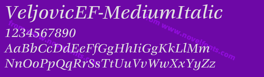 VeljovicEF-MediumItalicPreview VeljovicEF-MediumItalicPreview