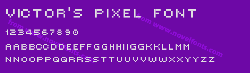 Victor's Pixel FontPreview