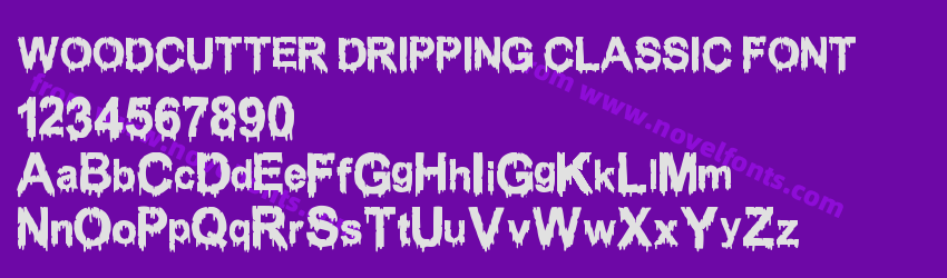 WOODCUTTER DRIPPING CLASSIC FONTPreview