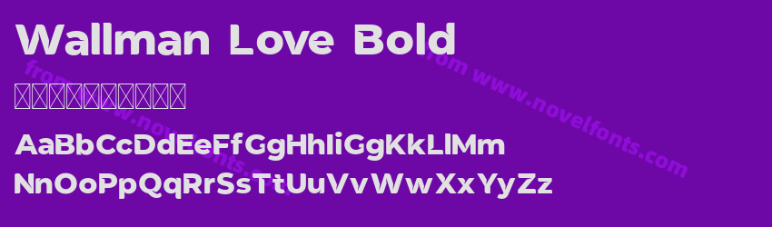 Wallman Love BoldPreview