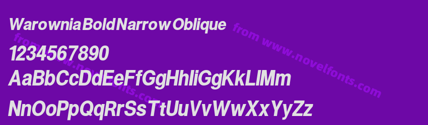 Warownia Bold Narrow ObliquePreview