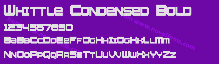 Whittle Condensed BoldPreview