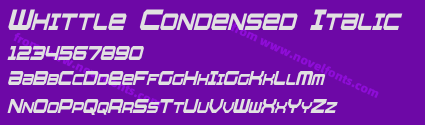 Whittle Condensed ItalicPreview