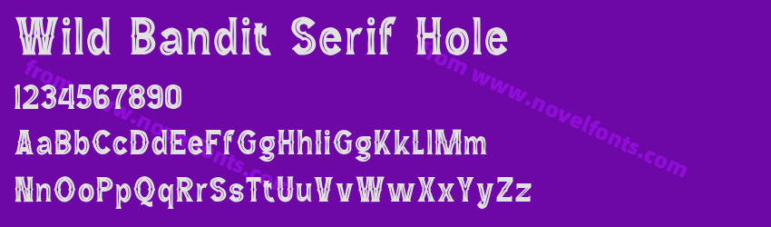 Wild Bandit Serif HolePreview