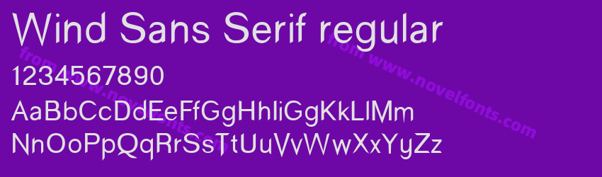 Wind Sans Serif regularPreview