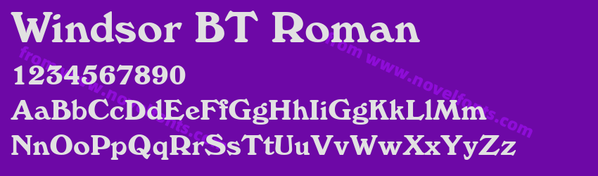 Windsor BT RomanPreview