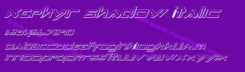 Xephyr Shadow ItalicPreview