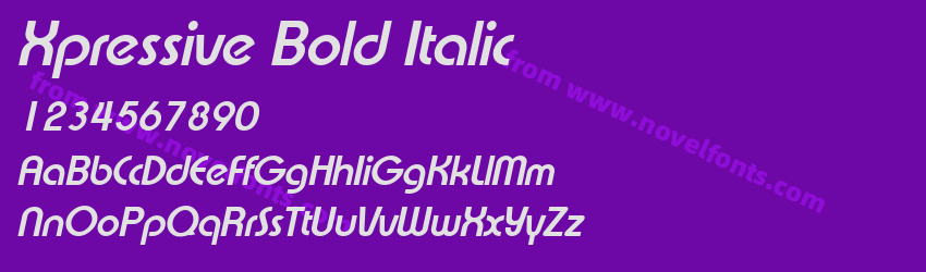 Xpressive Bold ItalicPreview