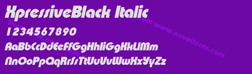 XpressiveBlack ItalicPreview