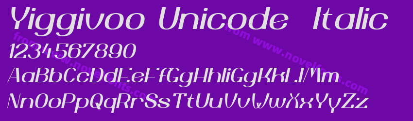 Yiggivoo Unicode  ItalicPreview