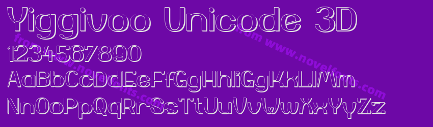 Yiggivoo Unicode 3DPreview