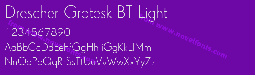 Drescher Grotesk BT LightPreview