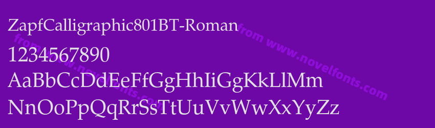 ZapfCalligraphic801BT-RomanPreview