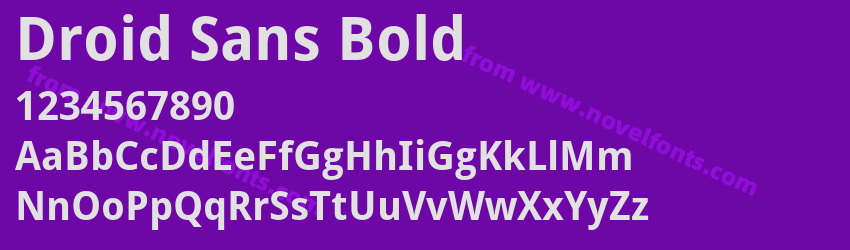 Droid Sans BoldPreview