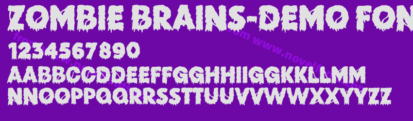 Zombie Brains-DEMO FONTPreview