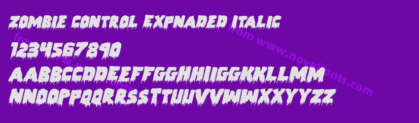 Zombie Control Expnaded ItalicPreview