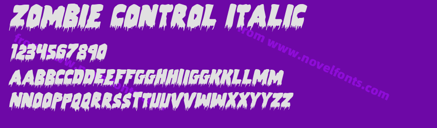 Zombie Control ItalicPreview