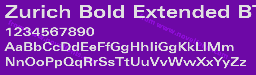 Zurich Bold Extended BTPreview