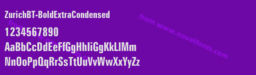 ZurichBT-BoldExtraCondensedPreview