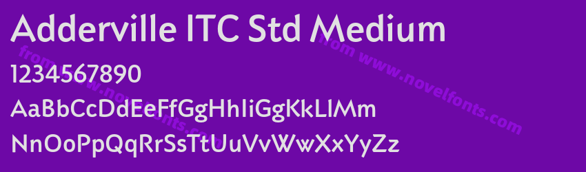 Adderville ITC Std MediumPreview