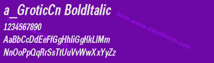 a_GroticCn BoldItalicPreview