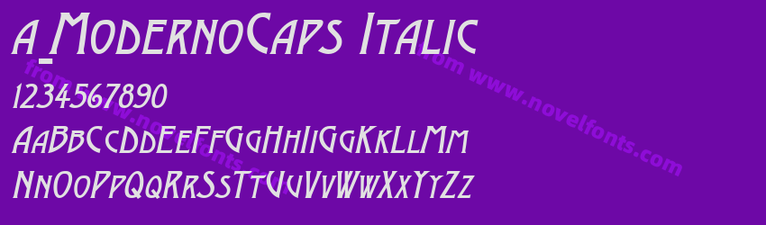 a_ModernoCaps ItalicPreview