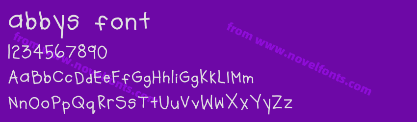 abbys fontPreview