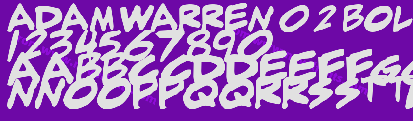 adam warren 0.2 Bold ItalicPreview