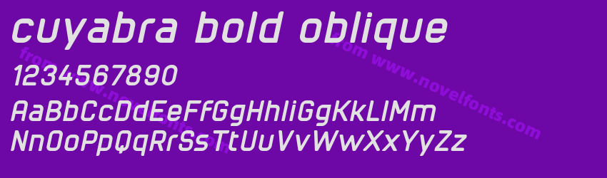 cuyabra bold obliquePreview