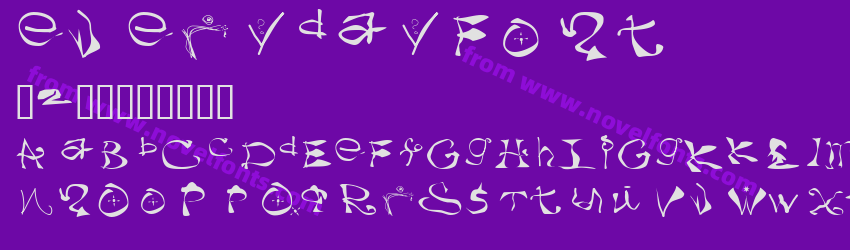 everydayFontPreview everydayFontPreview