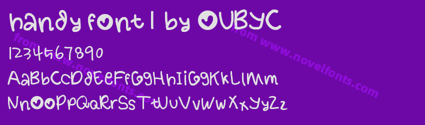 handy font 1 by OUBYCPreview