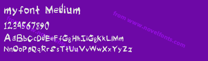 myfont MediumPreview