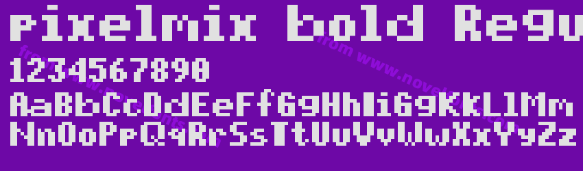 pixelmix bold RegularPreview