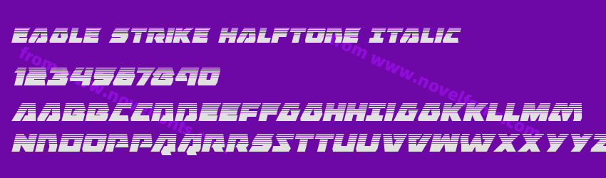 Eagle Strike Halftone ItalicPreview