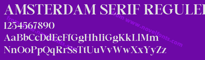 AMSTERDAM SERIF REGULERPreview