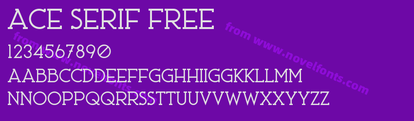 Ace Serif FREEPreview