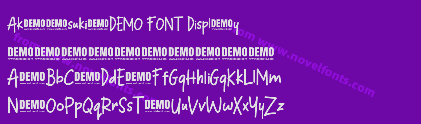 Akatsuki-DEMO FONT DisplayPreview