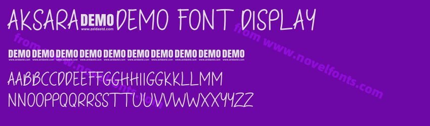 Aksara-DEMO FONT DisplayPreview