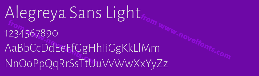 Alegreya Sans LightPreview